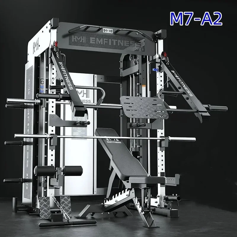 Smith-Machine de gymnastique multifonctionnelle avec câble croisé, équipement de fitness, rack de squat électrique, série M8, commercial, maison