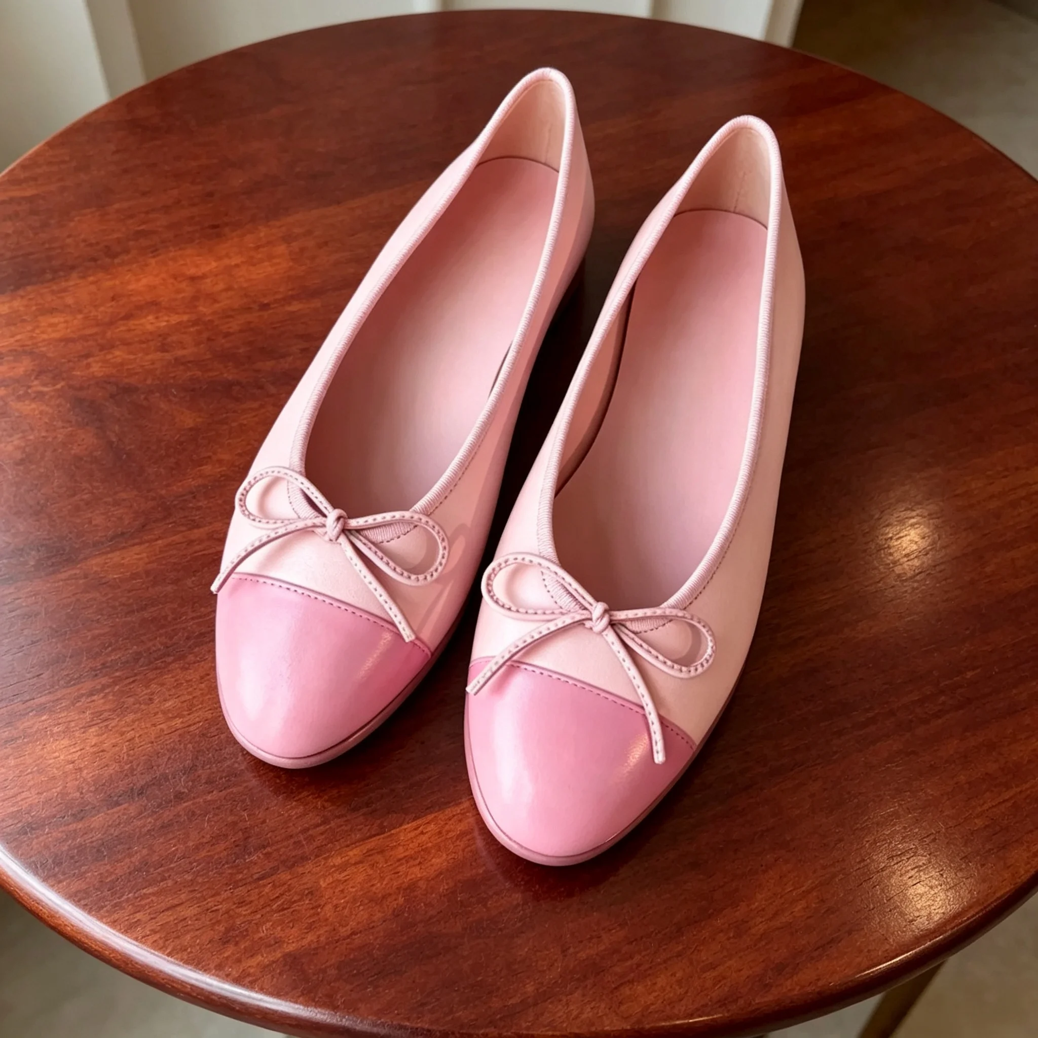 Brand Discount Casual Bow-Detail Ballet Flats Women's Dance Shoes Outdoor Hiking Shoes Materials Sheepskin Minimalist Versatile