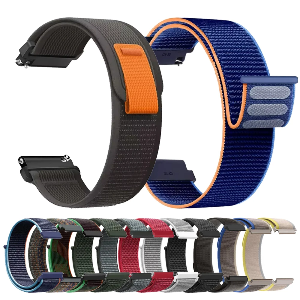 20mm 22mm Nylon Watch Band for Amazfit BALANCE 2/GTR 4 Pro 3 2/active 2/GTS 2 3 4 4 Mini Bracelet Correa Amazfit Bip 6 5 U Strap