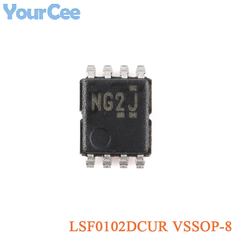 5Pcs LSF0102DC LSF0102DCTR MSOP-8 LSF0102DCUR VSSOP-8 Dual Channel Automatic Bidirectional Multi Voltage Level Converter Chip