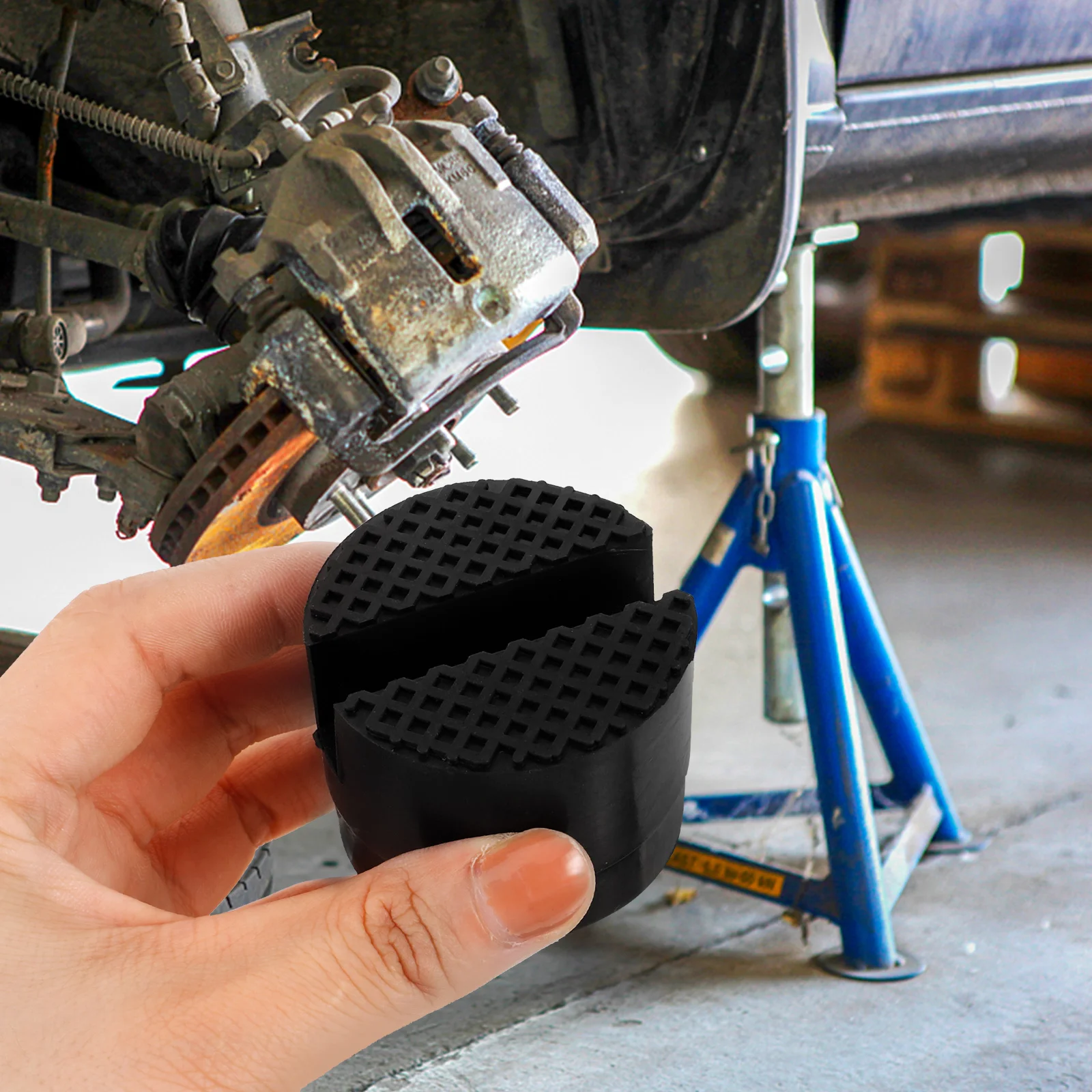 

Durable Reliable Rubber Pads for Car Jacks Anti Slip Design Portable Easy to Use Compatible with Multiple Jack Types