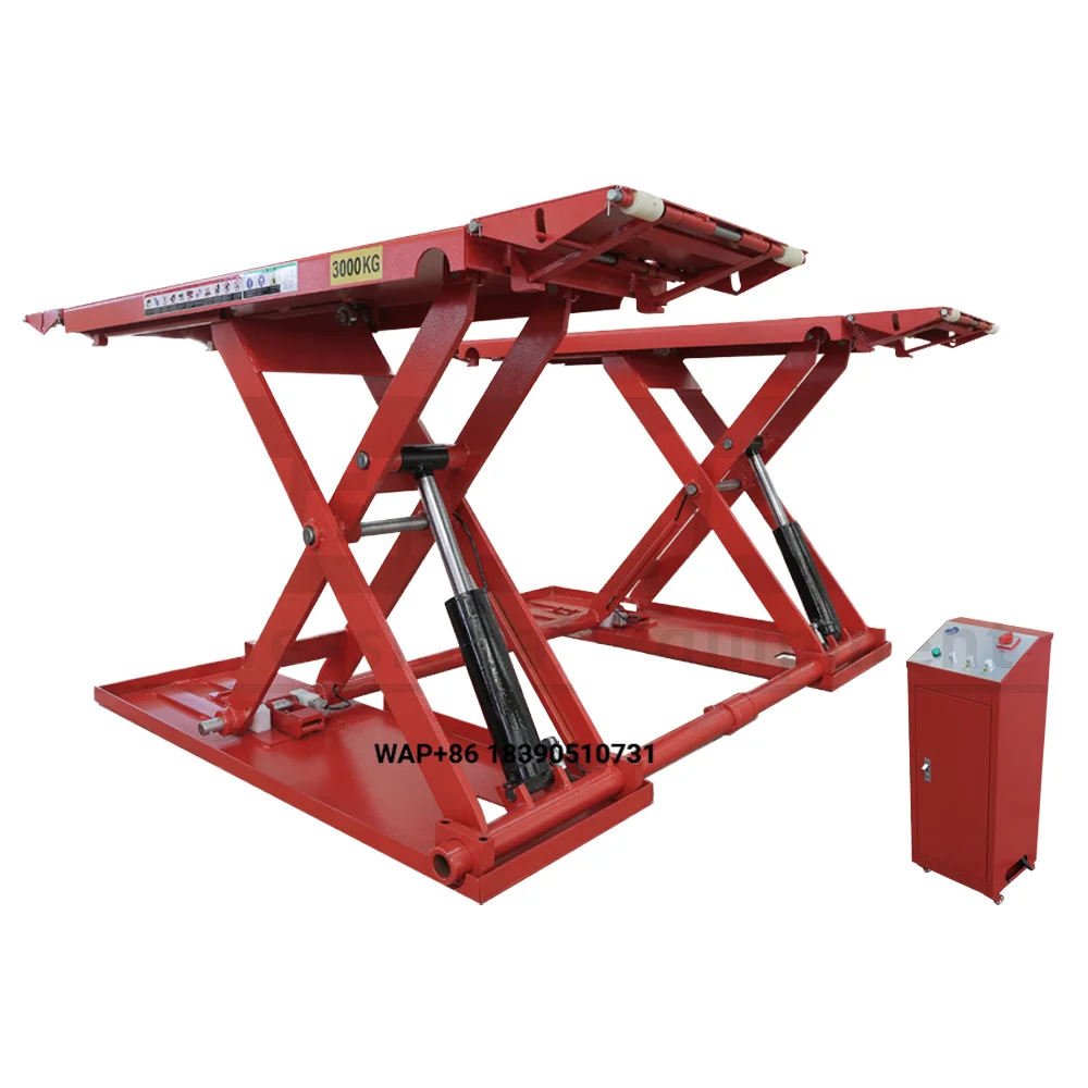 

Two Cylinder Heavy-Duty Auto Tire Equipment Portable Electric Hydraulic Scissor Car Lift Scissor Car Lift Car Lifting