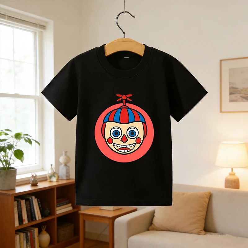 

Fnafs Children T-shirt Card Set Anime Clothing Boys Girls Cotton Short Sleeve Comfortable Basic Shirt Loose Breathable Top Gift