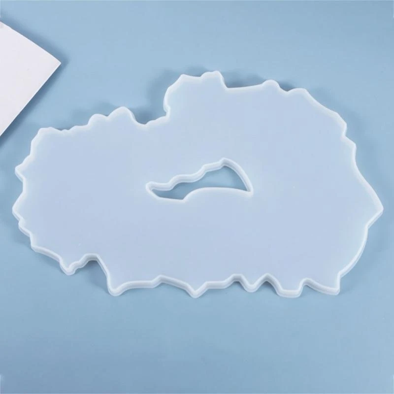 

Crystal Epoxy Mold Cup Mat Tray Silicone Crystal Mold Handmade Mould
