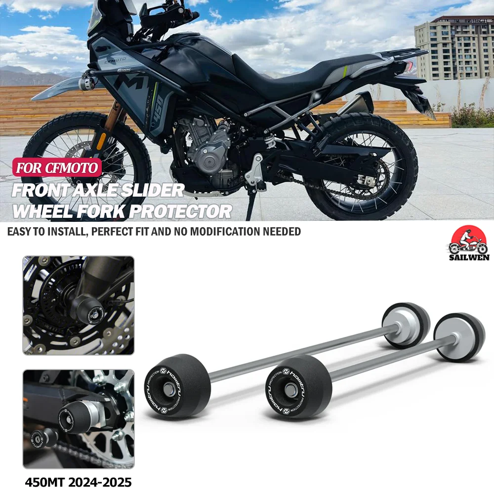 

ДЛЯ CFMOTO 450MT 450MT 450MT MT450 Защита мотоцикла, ступица заднего переднего колеса, защита от столкновений