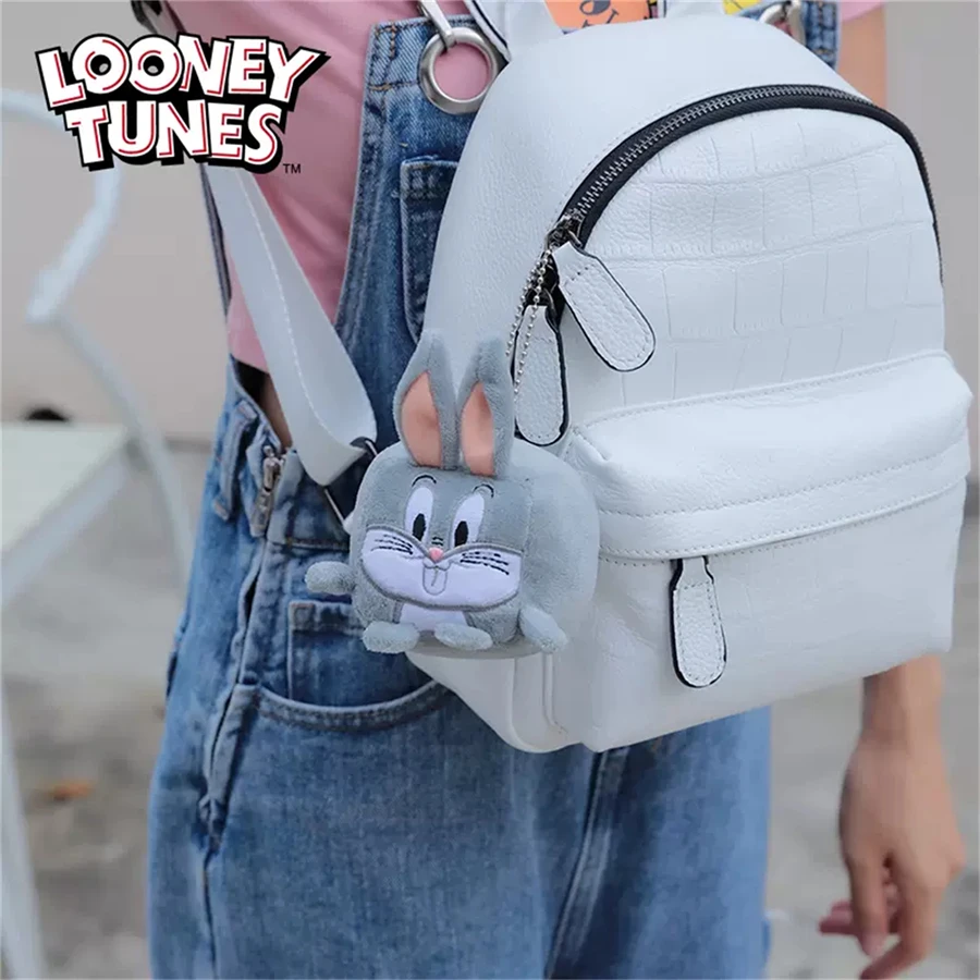 Looney Tunes Bugs Bunny Plush Key Chain Toy Pendant Tweety Bird Lola Bunny Keychain Key Ring Anime Figures Movie Doll Toys Gifts