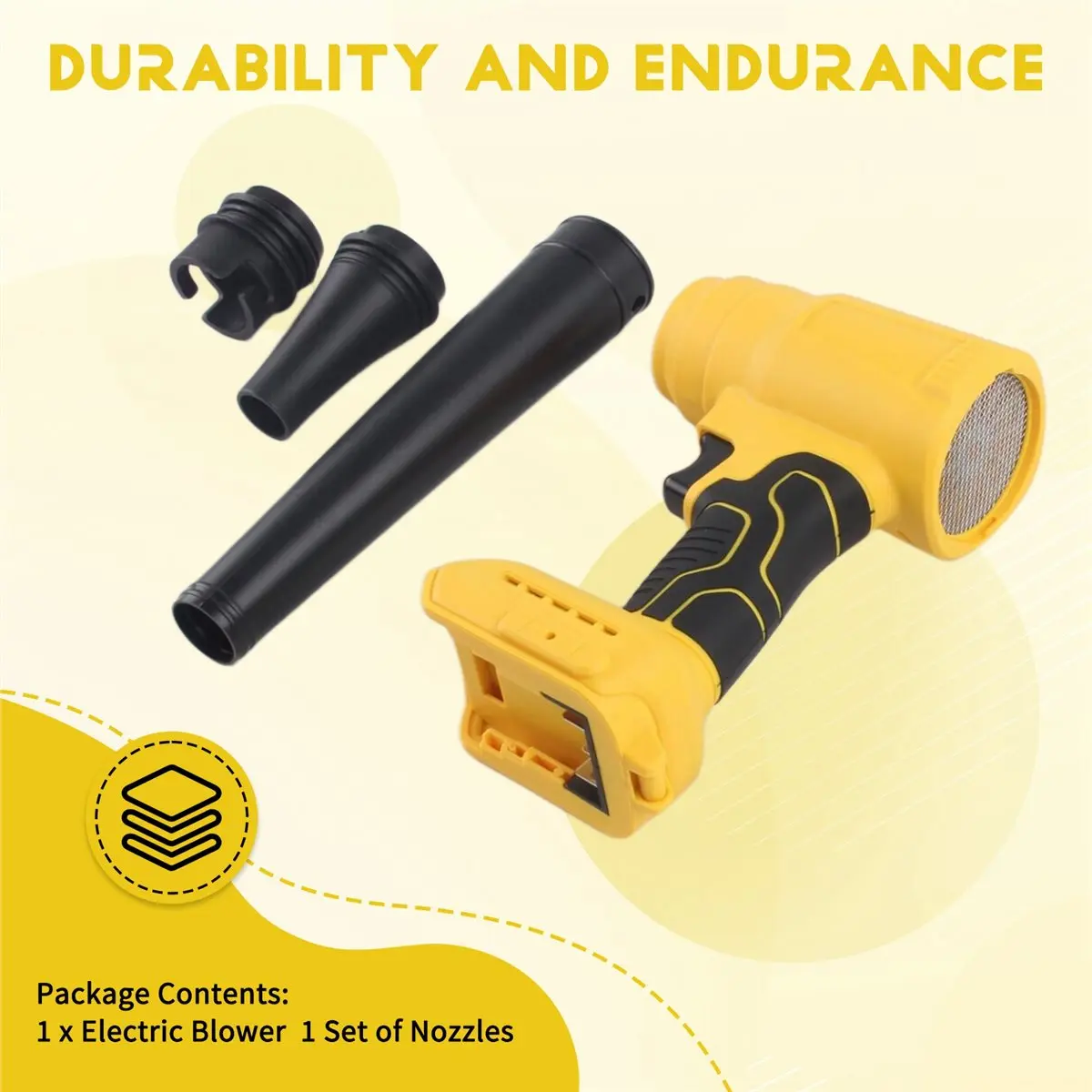 DT81 Cordless Dust Blower Electric Air Blower Turbo Jet Handheld Garden Leaf Blower Dust Blowing Power Tool for DEWALT 18V