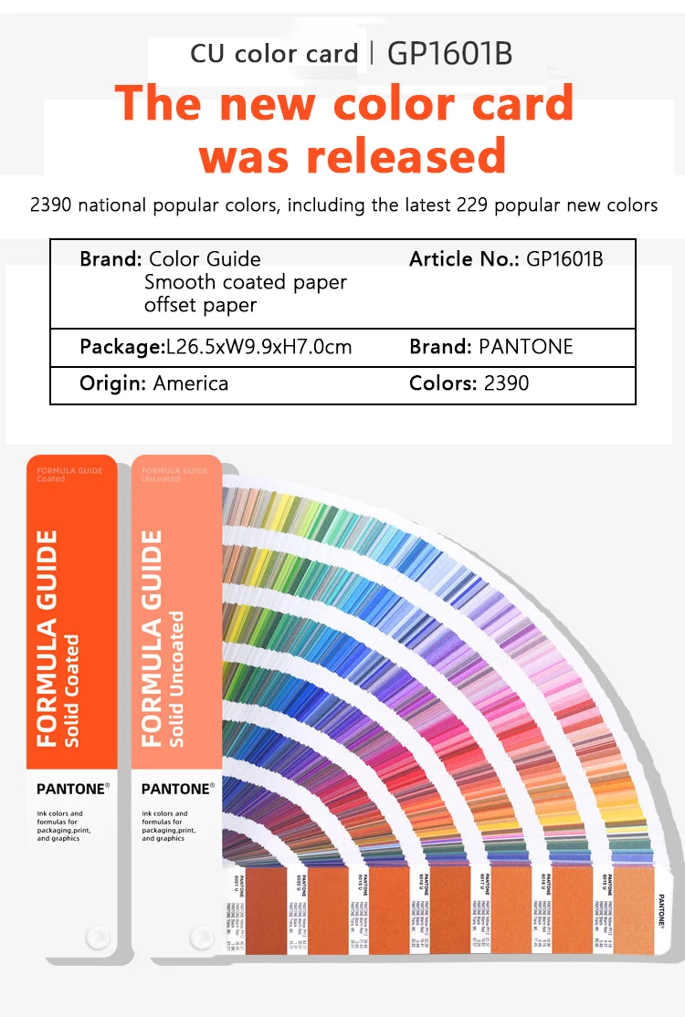 Imagem -04 - Pantone Padrão Internacional Pantone Cor Cartão c u Cor Cartão Gp1601b Fórmula Pantone Revestido Ferramentas Elétricas Não Revestidas 2023 Novo