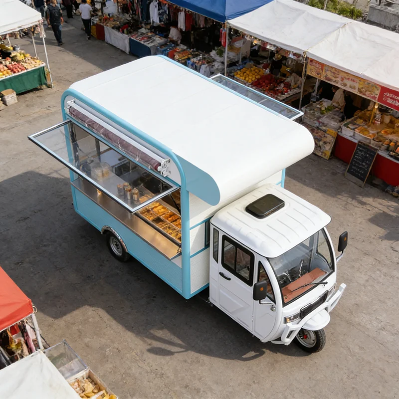 Compact Food Truck with Ergonomic Layout and Easy Access Equipment for Single Operator Efficiency