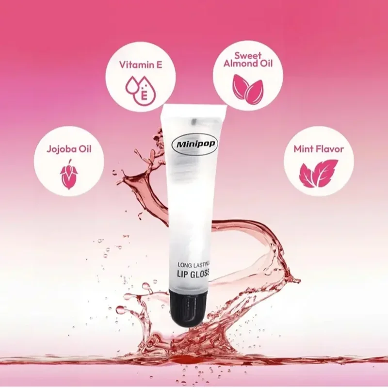 6 pezzi lucidalabbra idratante a lunga durata lucidalabbra trasparente olio base labbra non appiccicoso finitura lucida cosmetici per la cura delle labbra