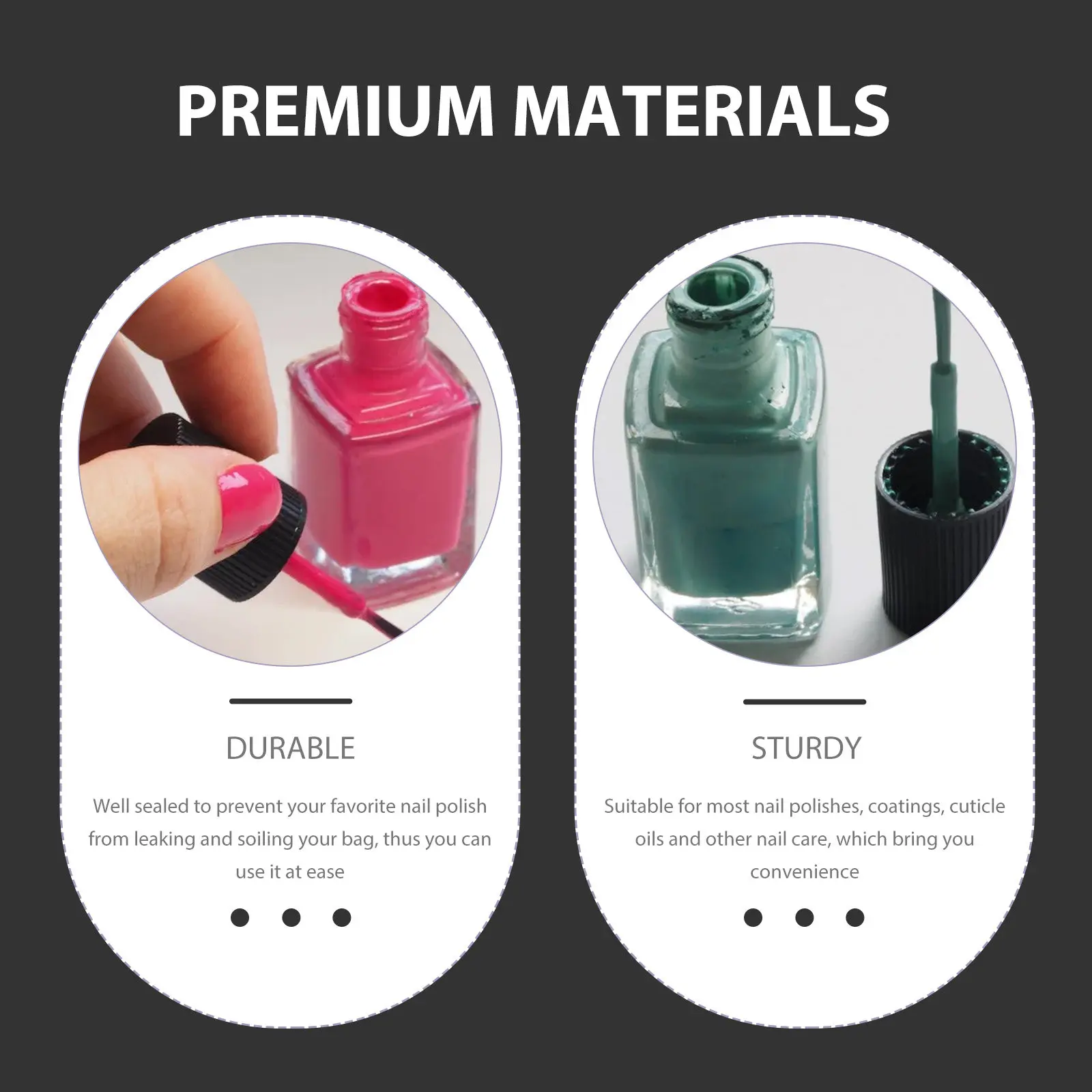 

Набор из 6 пустых флаконов для лака для ногтей с кисточкой, герметичные, многоразовые контейнеры для гель-лака, портативные, для хранения и смешивания цветов, инструмент для маникюра