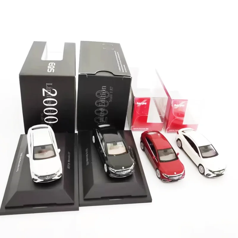 

Herpa литой под давлением масштаб 1:87, сплав MB EQS Sedan, новая энергетическая модель автомобиля, имитация коллекции игрушек, подарок, статический дисплей