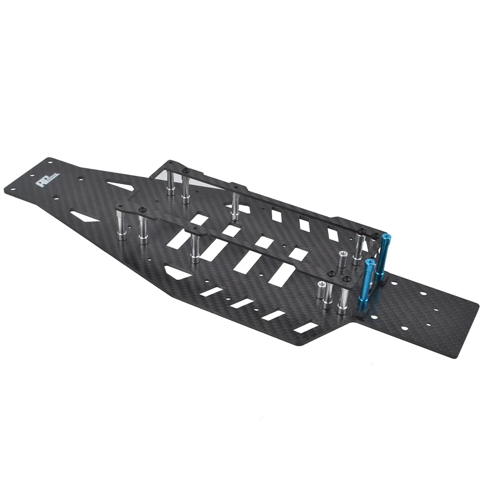 Carbon Fiber Lower Chassis for 1/10 Traxxas 2WD Bandit Rustler Bandit VXL Rustler VXL Upgrade Accessories