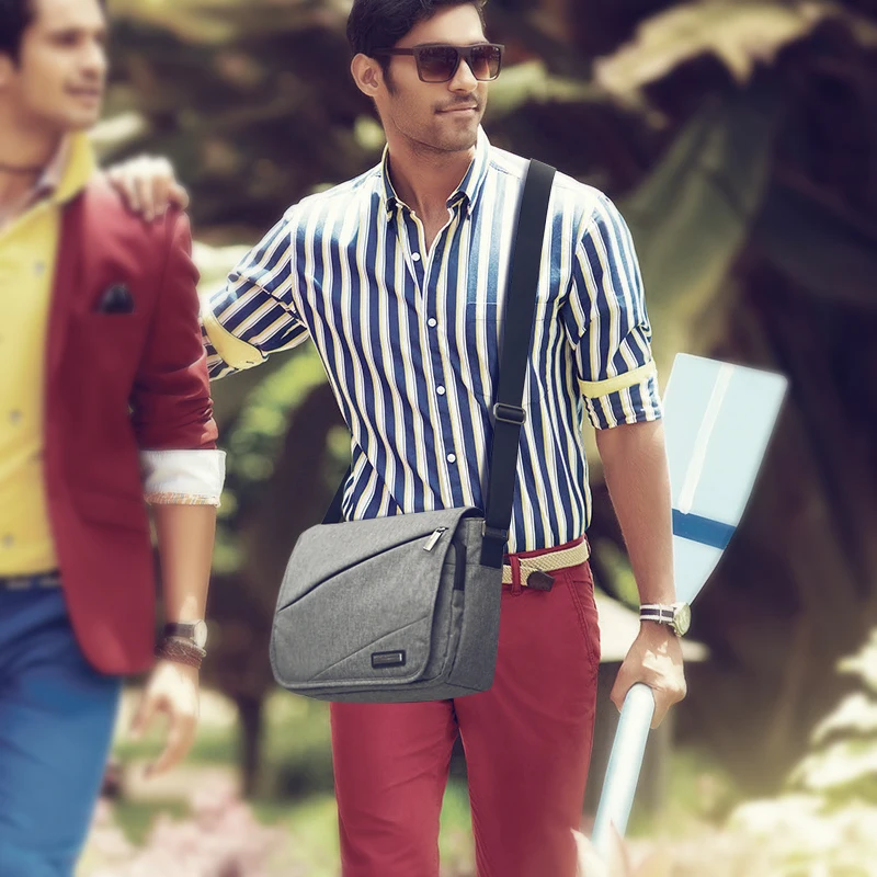 Brand Fashion Casual Men Shoulder Bags Male Daily Square Satchel Travel High Quality Crossbody Bags for Boy image 6