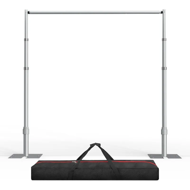 

10x10ft Heavy Duty Backdrop Stand Kit, Adjustable Pipe and Drape Photo Booth Frame for Wedding, Party, Christmas, Birthday