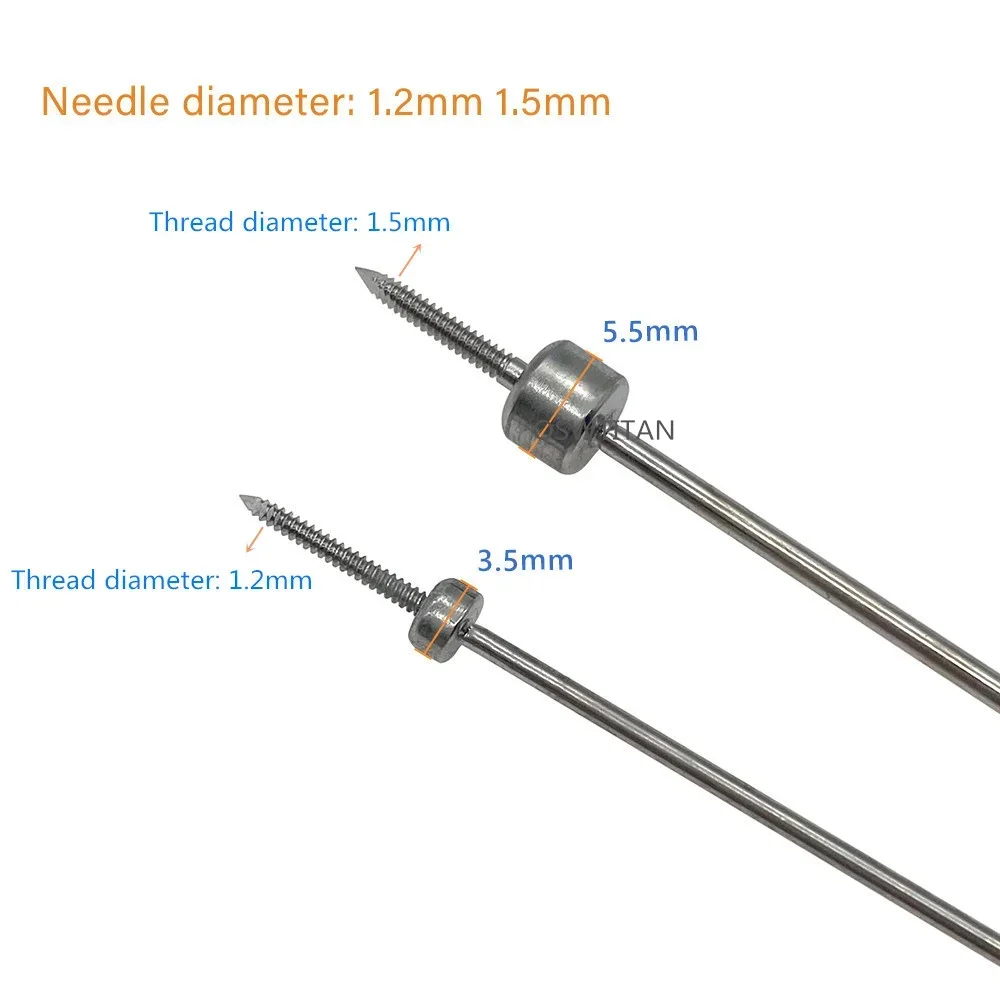 Temporary Reduction-Plate Holding Threaded Pins 1.2mm 1.5mm Orthopedic Instruments  Ball Head Fixation Needle