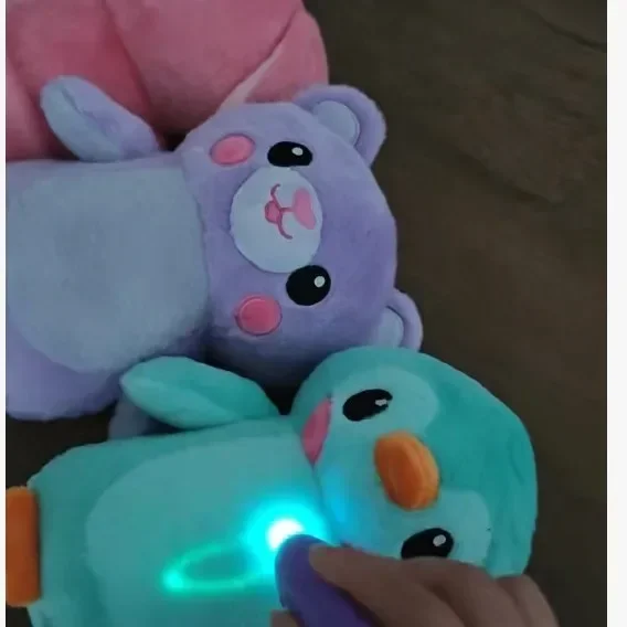 2026 In Stock Luminous Baby Plush Doll Night Light Painting Soothing Children's Toy Gift Bedtime Accompanying Travel Doll