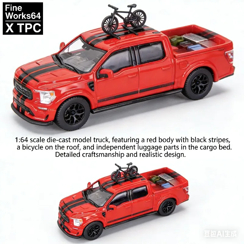 

Коллекционная модель автомобиля Fine Works 64 X TPC 1/64 Ford Shelby F150, литая под давлением, из сплава, для мальчиков, для коллекции, декора и демонстрации.