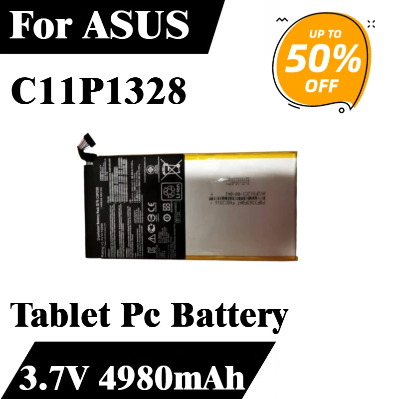 

Аккумулятор для планшетного ПК 3,7 В 4980 мАч C11P1328 для ASUS Transformer Pad K010-TF103C TF103CX TF103CG K018, новинка, высокая емкость