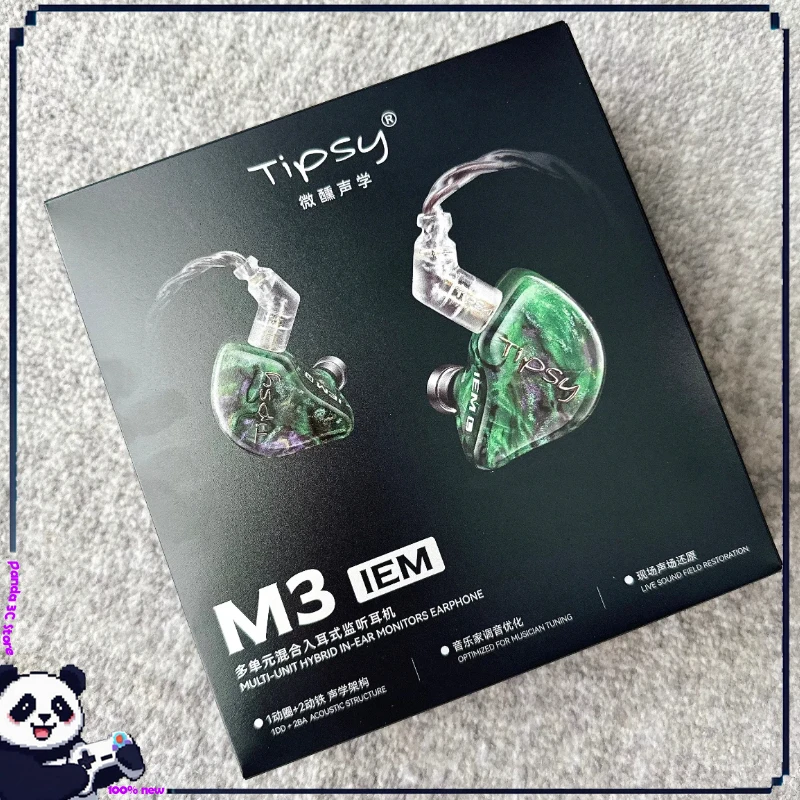 In Ear Monitors For Singers - Anpassbare TIPSY M3 Kabelgebundene In-Ear-Kopfhörer, Professionelle
