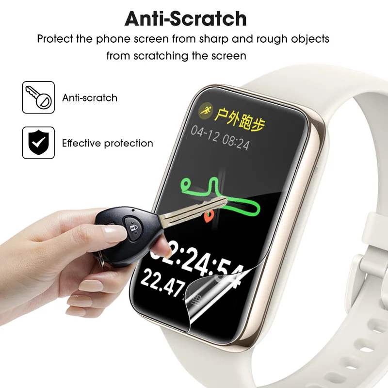 Película de hidrogel suave para Xiaomi Mi Band 7 Pro Smart Band Protector de pantalla curvo de cobertura completa para Mi Band 7NFC 6 sin vidrio