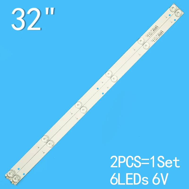 

2PCS 565mm for JL.D32061330-269AS-M SANLUX SMT-32MA3 6-LED 6VLED backlight tape