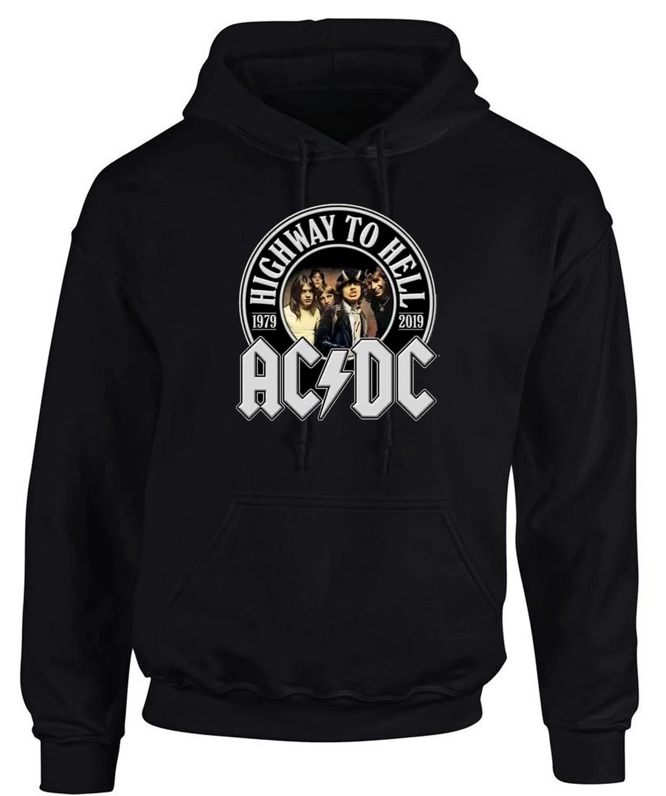 AC DC موسيقى الروك الفرقة الرسم طباعة الرجال والنساء فضفاضة الدافئة هوديس عارضة الخريف والشتاء الفاخرة الأزياء الاتجاه الملابس