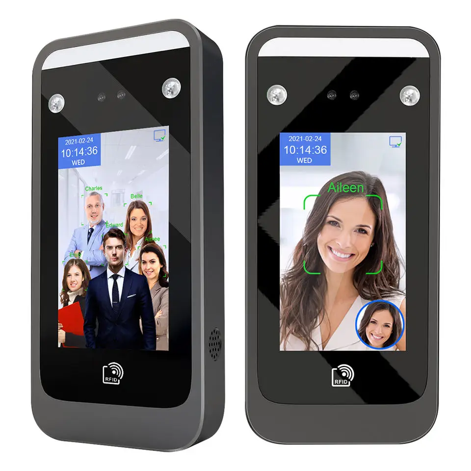 Smart Access Control Time Recording Device Face Recognition Time Attendance Machine