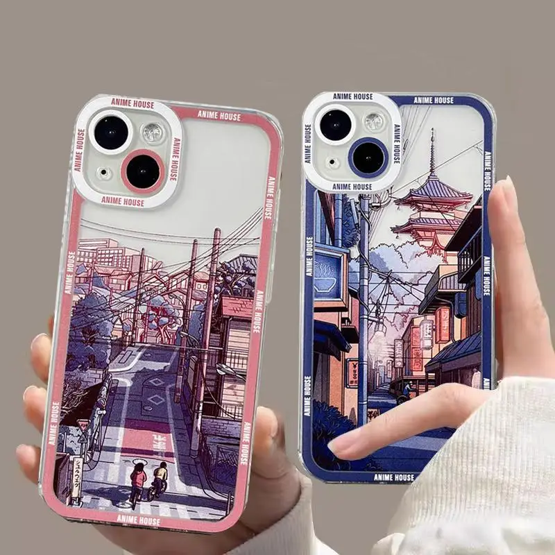 

Cartoon Landscape Sunset Cloud Case for Infinix Zero 30 4G Hot 30i 40 Note 30 Pro Smart 8 Tecno Spark 10 20 Cover Silicone Capa