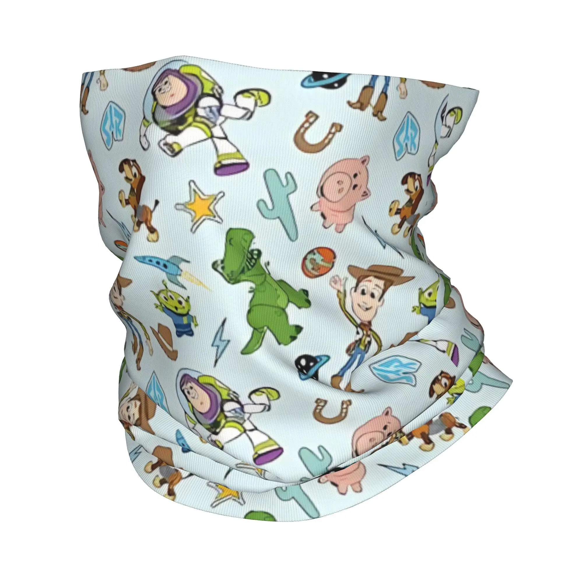 

Пользовательская история игрушек, мультяшная аниме-фигурка, бандана, утеплитель для шеи, мужской и женский зимний лыжный шарф, гетры Вуди Базз Лайтер, чехол для лица