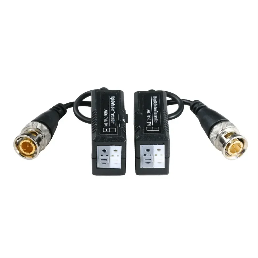 BNC إلى UTP Cat5/5e/6 Video Balun HD أجهزة الإرسال والاستقبال محول الارسال دعم 1080P 4MP 5MP AHD CVI TVI كاميرا 200M