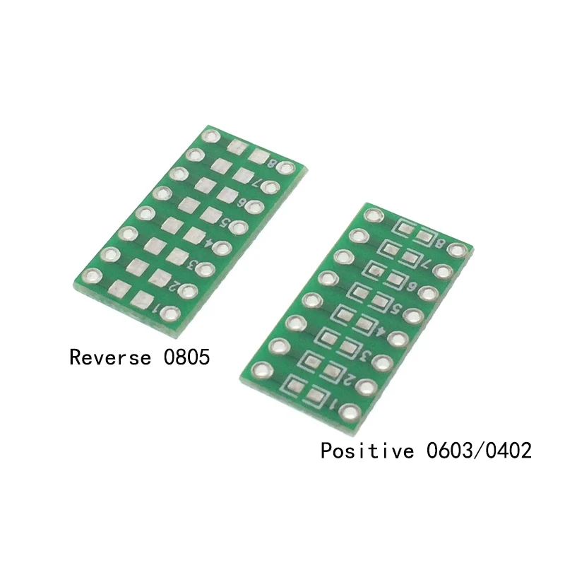 Panneau de Conversion de résistance pour condensateur LED SMT, 0805 0603 0402 1206, 10 pièces