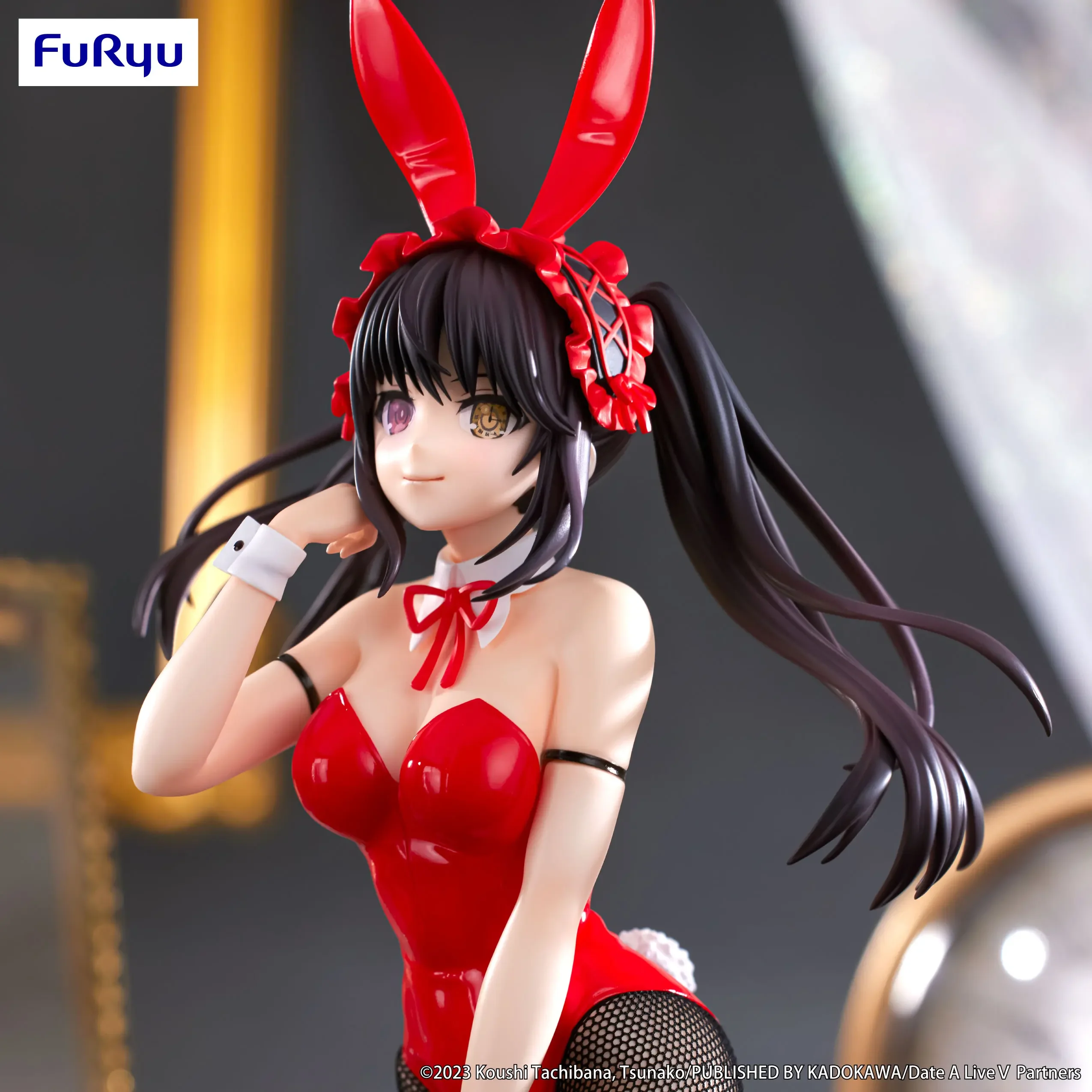 В наличии оригинальные кролики FuRyu BiCute Tokisaki Kurumi Nightmare DATE ALIVE IV Bunny, аниме-фигурка, модель из ПВХ, коллекционная подарочная игрушка