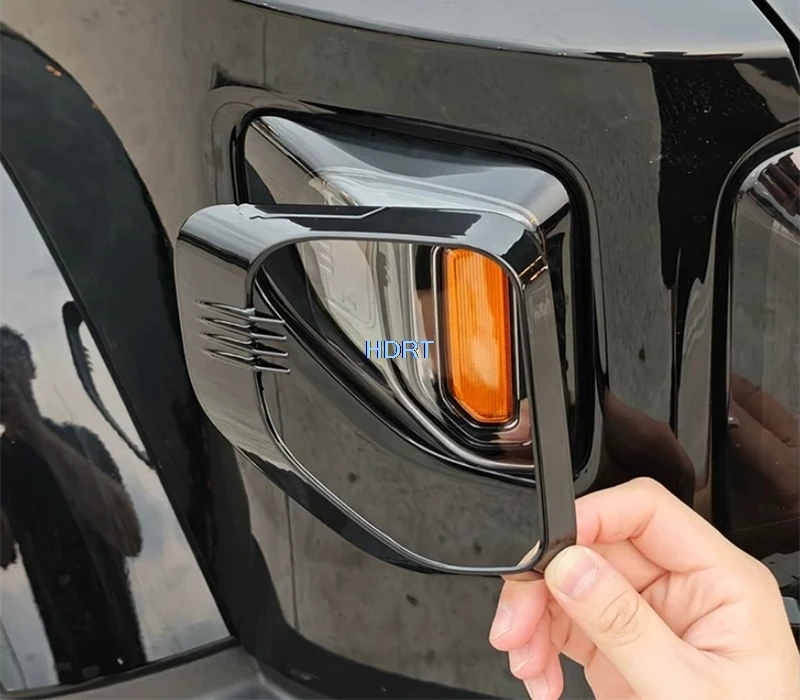 Car Style Front Turn Signal Light Shell Hazard Warn Lamp Cover Accessories Exterior Sticker For Chery iCar V27/iCaur V27 2026 +