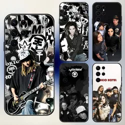 Tom Bill Kaulitz Tokio Hotel Phone Case For Samsung S24,23,22,30,21,10,9,Ultra,Plus,Lite,FE,5G Black Soft Case