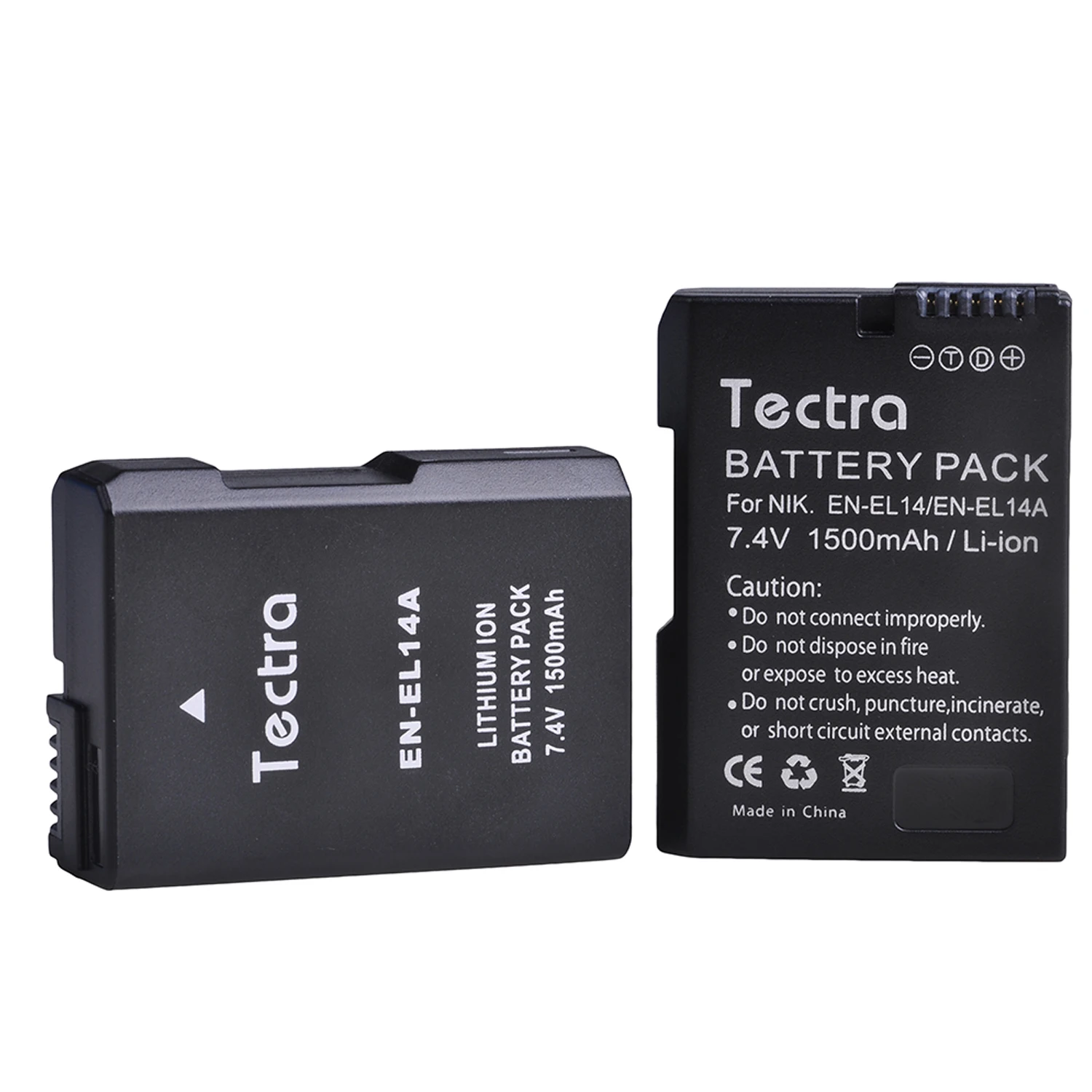 1500mAh EN-EL14A pl-EL14 bateria dla nikona D3100 D3200 D3300 D3400 D3500 D5600 D5100 D5200 P7000 ENEL14