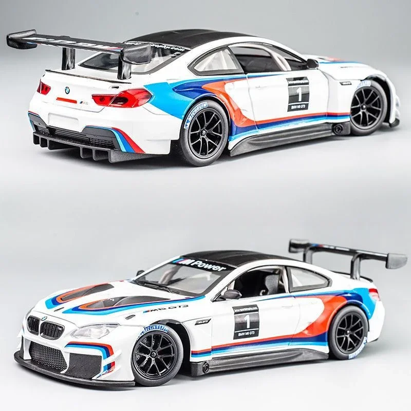 1/32 BMW M6GT3 Fine Alloy Metal High-grade Model Car Model Box Boy Toy