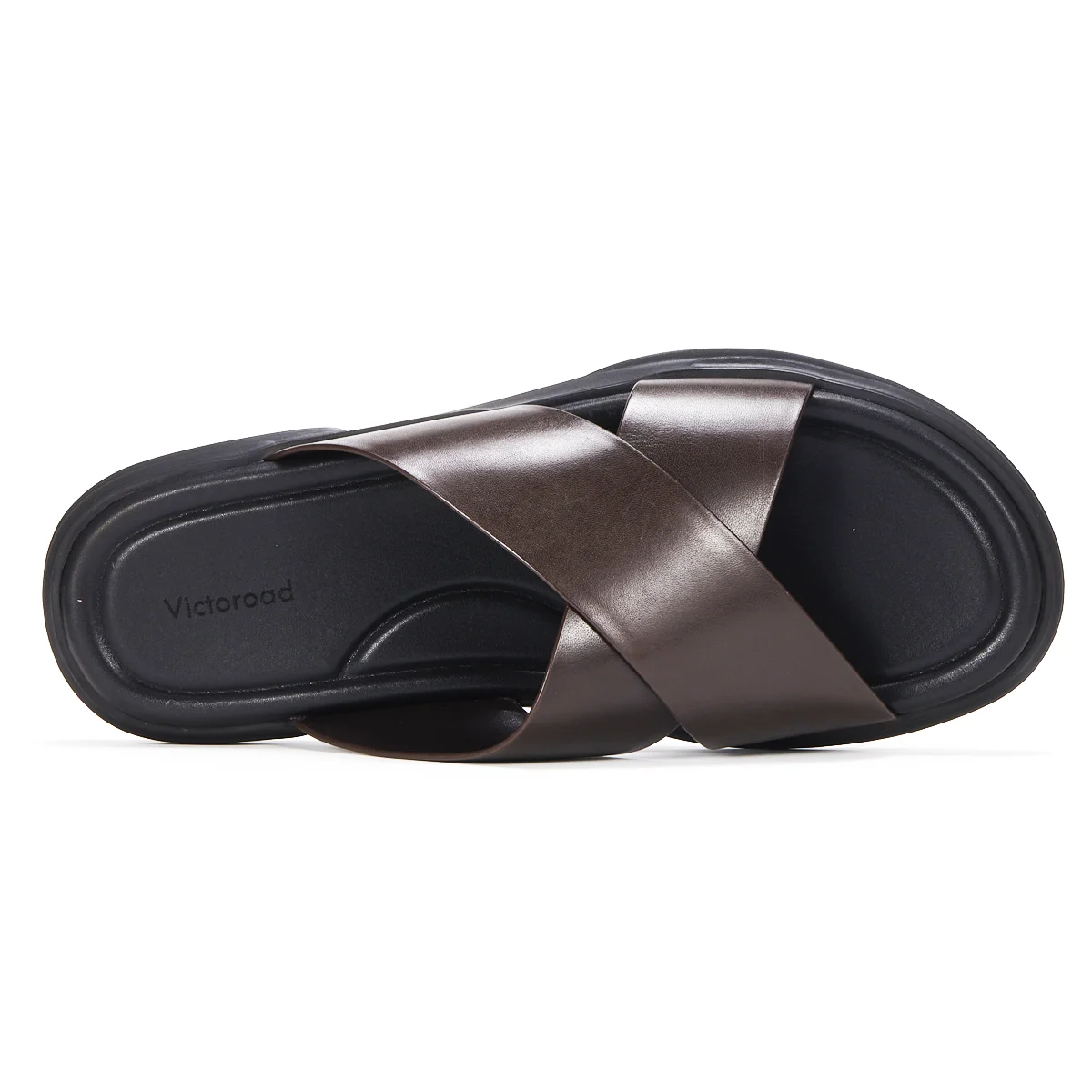 New Elegant Men\'s Pure Leather Non-slip Slippers Top Grade Cowhide Vamp Soft Comfortable Breathable Mens Daily Sandals Shoes