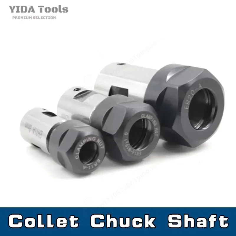 1PC ER11 ER16 ER20 Chuck Spindle Motor Shaft Extension Rod 4mm 5mm 6mm 6.35mm 8mm 10mm 12mm 14mm Spindle Cutter Rod Holder