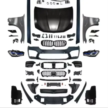 ل 5 سلسلة F10 2010-2017 طقم هيكل السيارة أجزاء الأداء تحديث سباق M5 G30 نمط المصد الأمامي المصد الخلفي الجانب تنورة-جديد