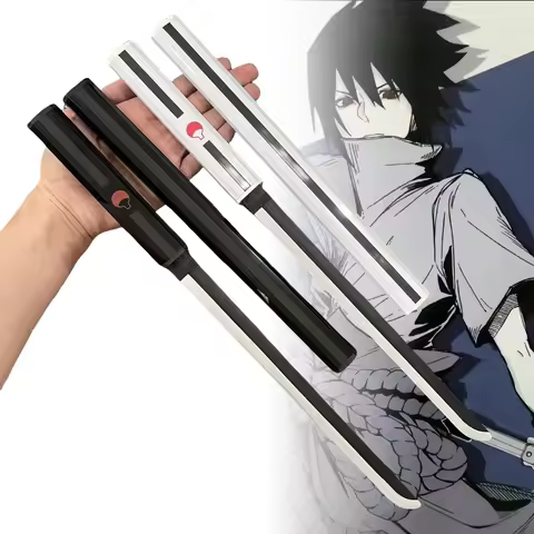 18inch Uchiha Sasuke Katana Kusanagi Sword Anime Cosplay Prop Ninja Knife Blade Real Size Japanese Katana Original Samurai Sabre
