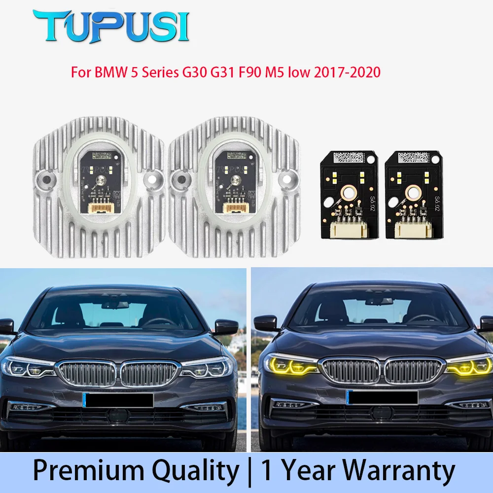 63117214934 yellow For low 2017 - 2020 BMW 5 Series G30 G31 F90 M5 LED Headlight Daytime Driving Light Moduel Boards Chip 214934