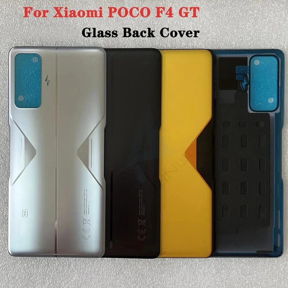 

Новинка для POCO F4 GT 5G, задняя крышка из закаленного стекла для Xiaomi POCO F4 GT 5G, корпус телефона, запасные части