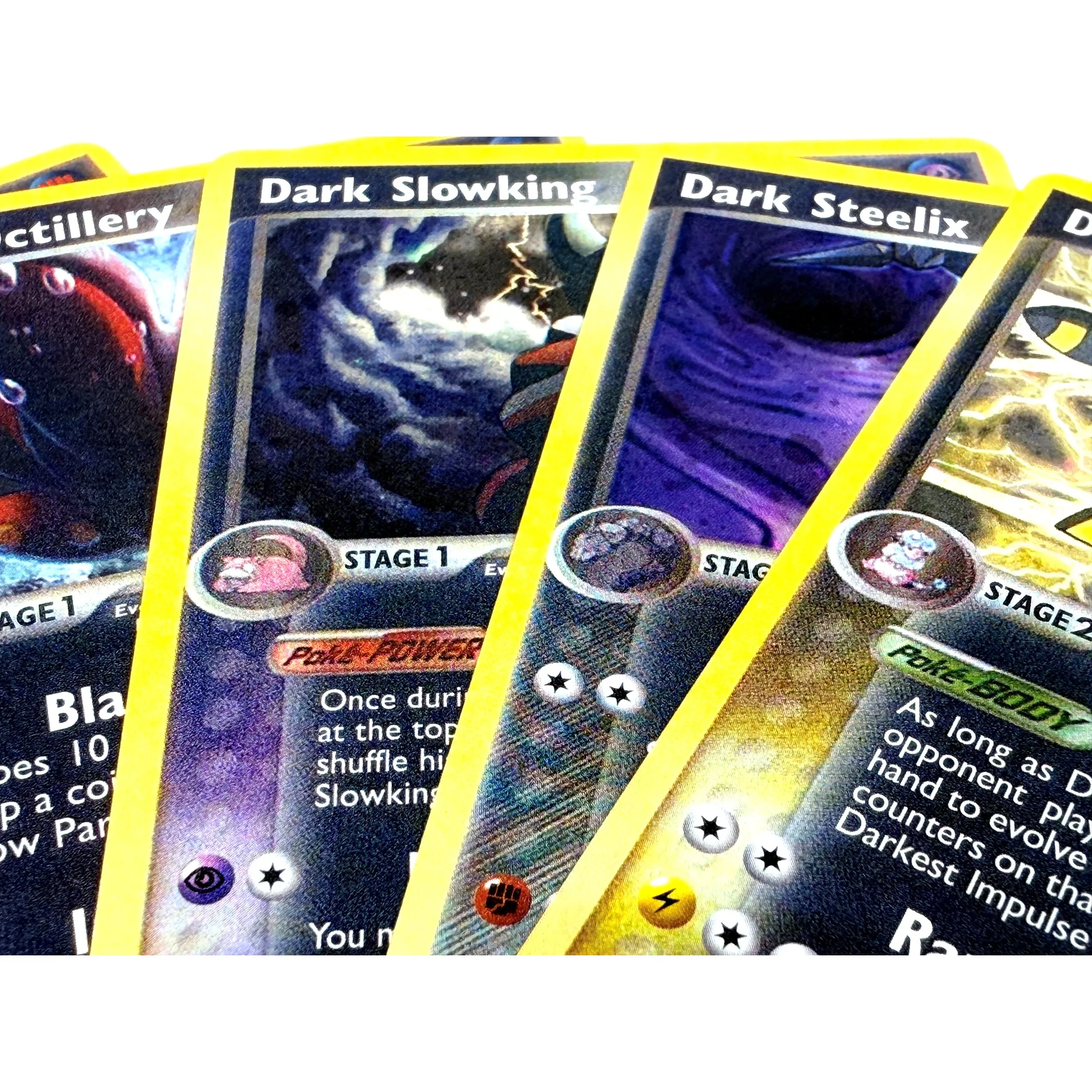 9PCS Pokemon Dark Proxy Cards  - đánh giá và giá Vintage Pokemon Collectible