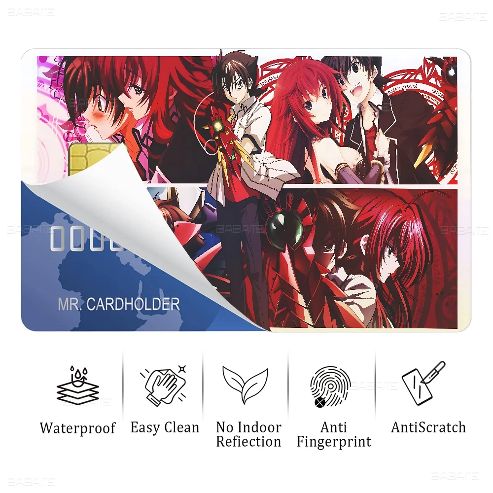 Anime High School DxD Anmie Sticker Film Skin Cover For Credit Card Debit Bank Card Front