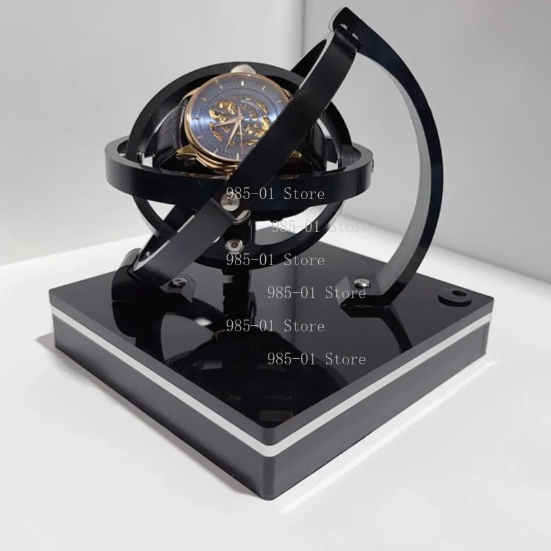 Quiet Mechanical Watch Rotation Winder Box, Low Magnetic Interference Automatic Watch Winder