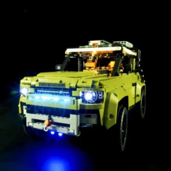 Hprosper 5V Led Light for 42110 Technic Land Rover Defender Decorative Lamp With Battery Box (Not Include Lego Building Blocks)