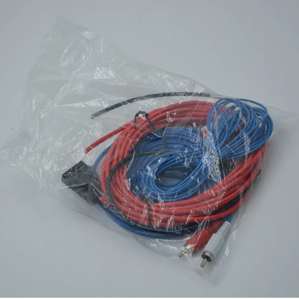 160B Car Audio Amplifier Subwoofer Wiring Kit All-in-One Power RCA Cable AGU Fuse Holder for Vehicle Stereo Speaker Installation