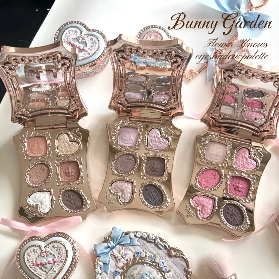 

Палетка теней для век FLOWER KNOWS Bunny Garden Collection, 6 цветов, коллекция «Кроличья мордочка», шиммер, матовые и сатиновые оттенки, косметика для макияжа