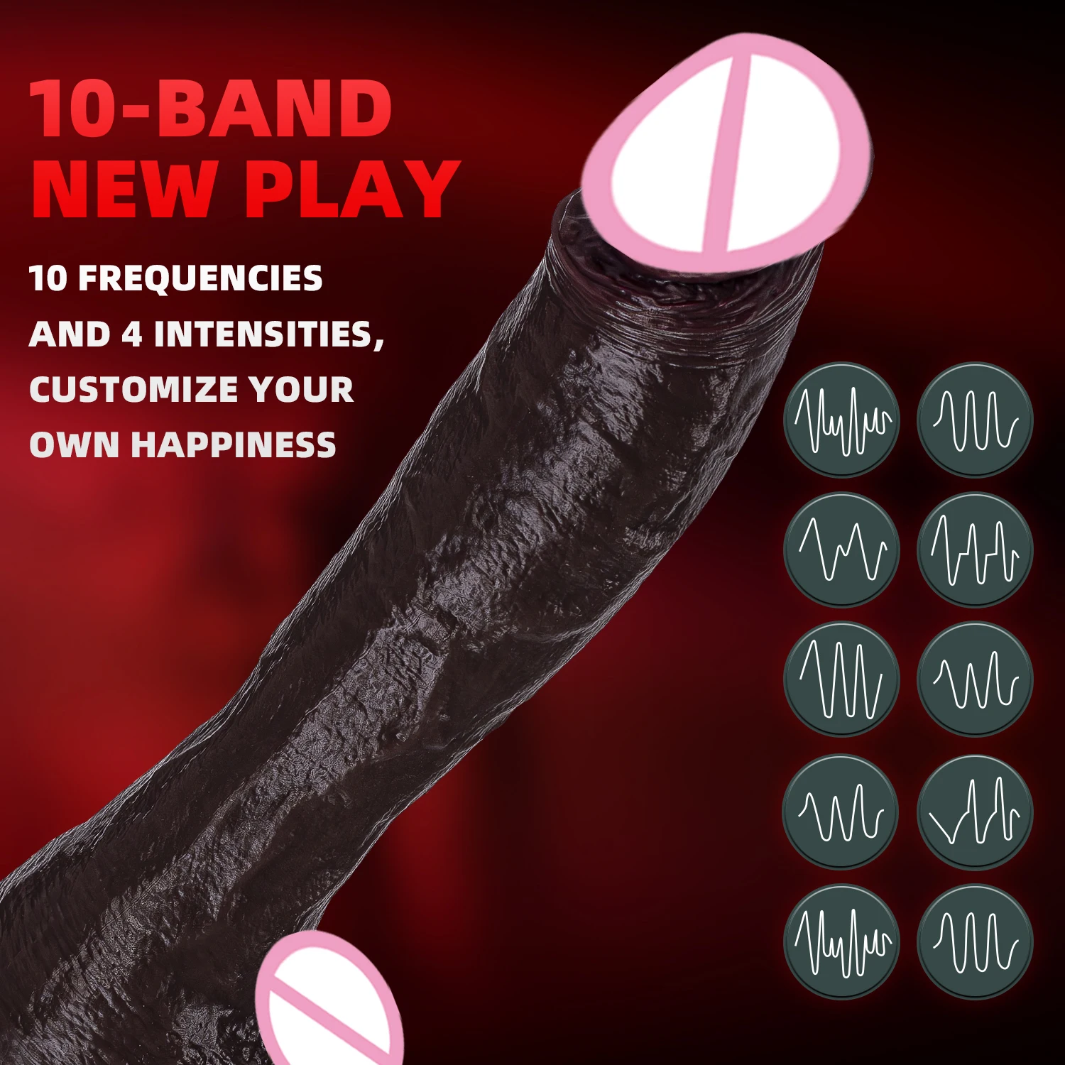 Huge Realistic Dildo Vibrator Penis Telescopic Swing Heating Silicone Dildos Female Remote Control Vibrators For Women Sex Toys view 3